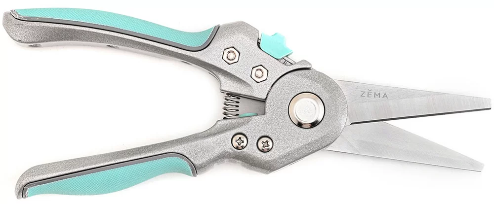 Профессиональный усиленный садовый секатор "ZEMA" с прямыми лезвиями